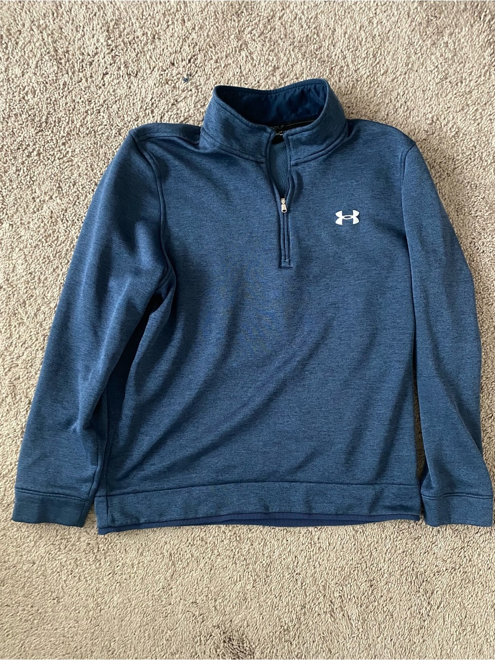 Under Armour Men's Blue Quarter-Zip Pullover Sweater